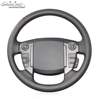 shining wheat black artificial leather car steering wheel cover for land rover freelander 2 2013 2015