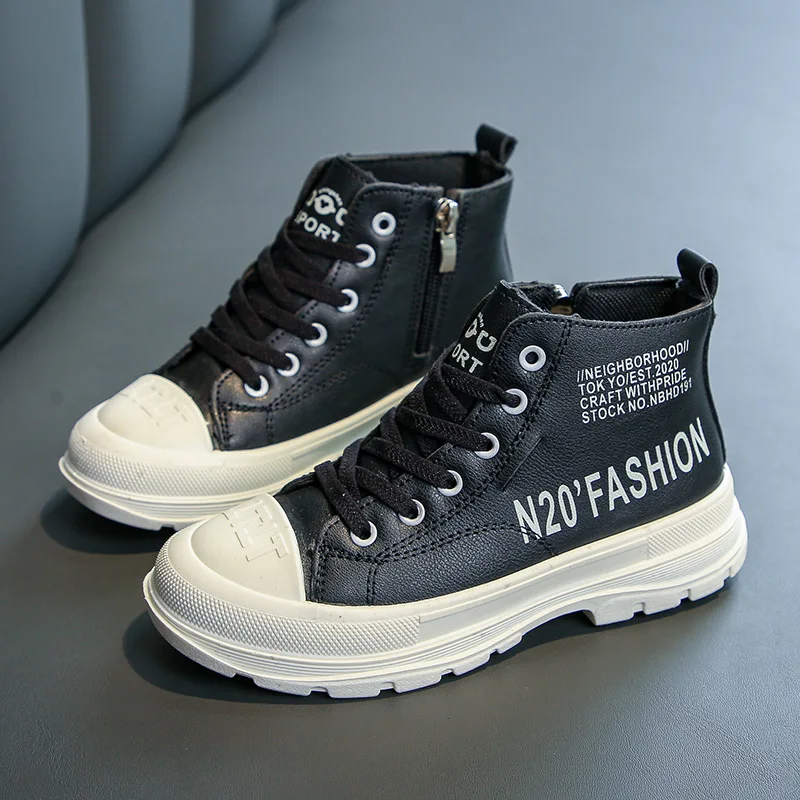 Новинка 2020 детские ботинки для девочек демисезонные однотонные в британском