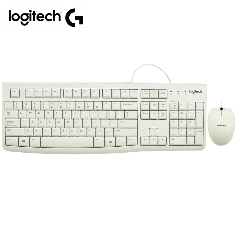 

Игровая клавиатура Logitech Combo MK120 для ПК, проводная, простая мышь, геймерская
