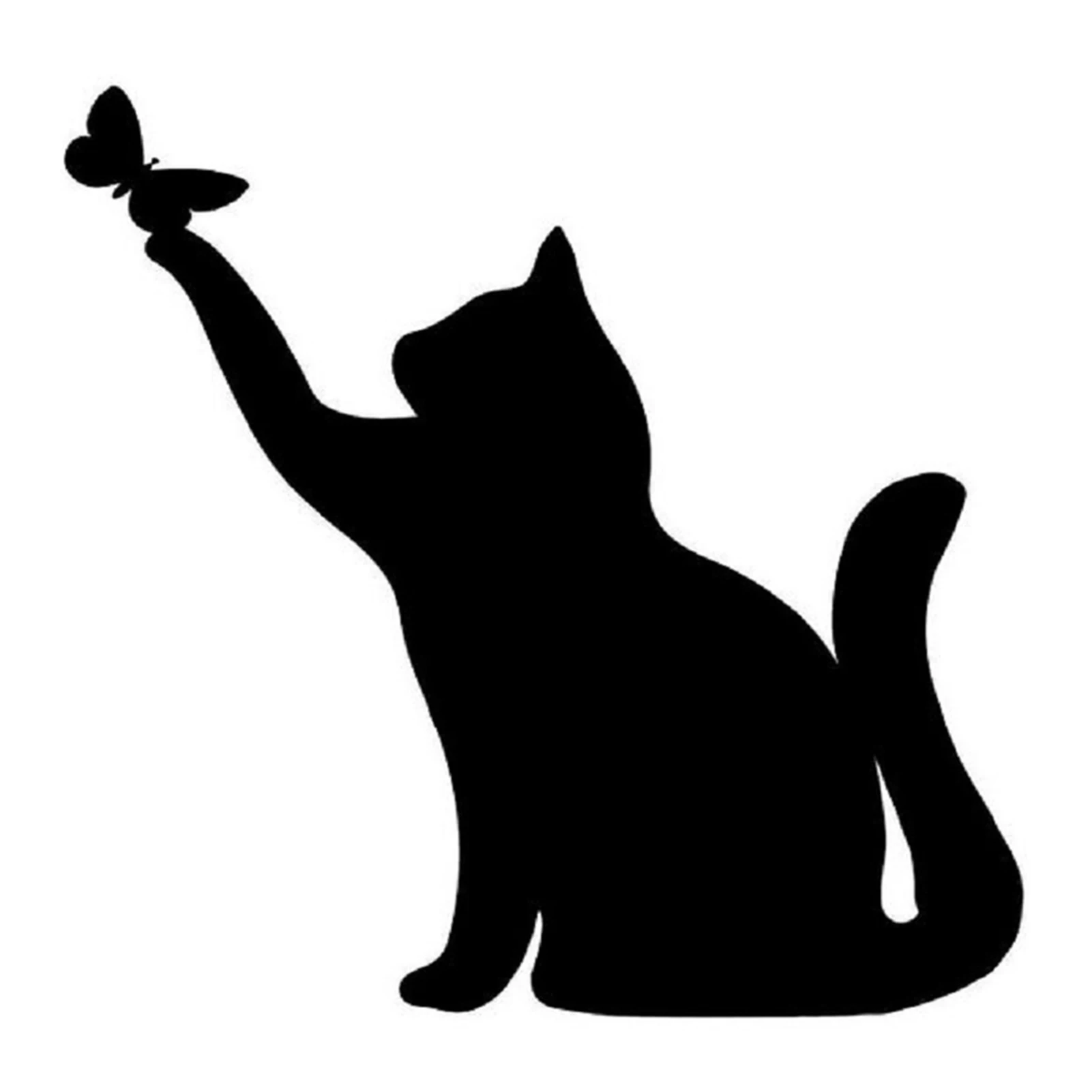 Силуэт кота, украшения, колышки, черная кошка, искусственная кошка, Уличные  декоративные садовые колышки для ярдов, садовые аксессуары для дома |  AliExpress