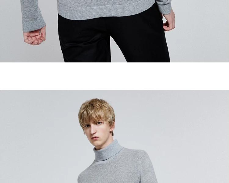 JackJones Мужской умный Повседневный свитер с длинными рукавами и высоким воротником 219324520