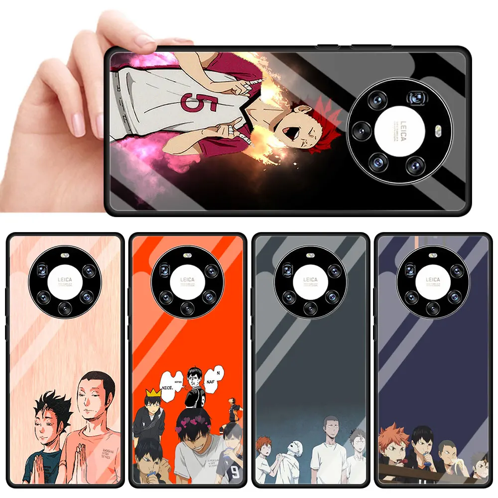 

Haikyuu Funny Glass Call Phone Case For Samsung S20 FE S21 Ultra S10 5G S9 Plus S10e S8 Smartphone Cover Coque Capa