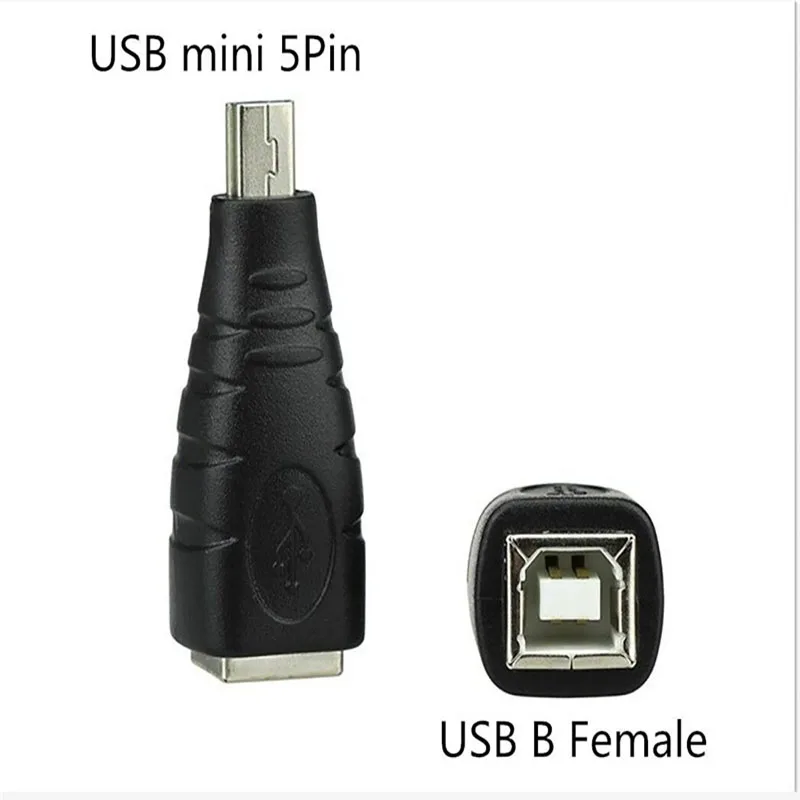 Мини USB 5pin папа к 2 0 B Тип мама принтер адаптер разъем M/F Высокое качество usb