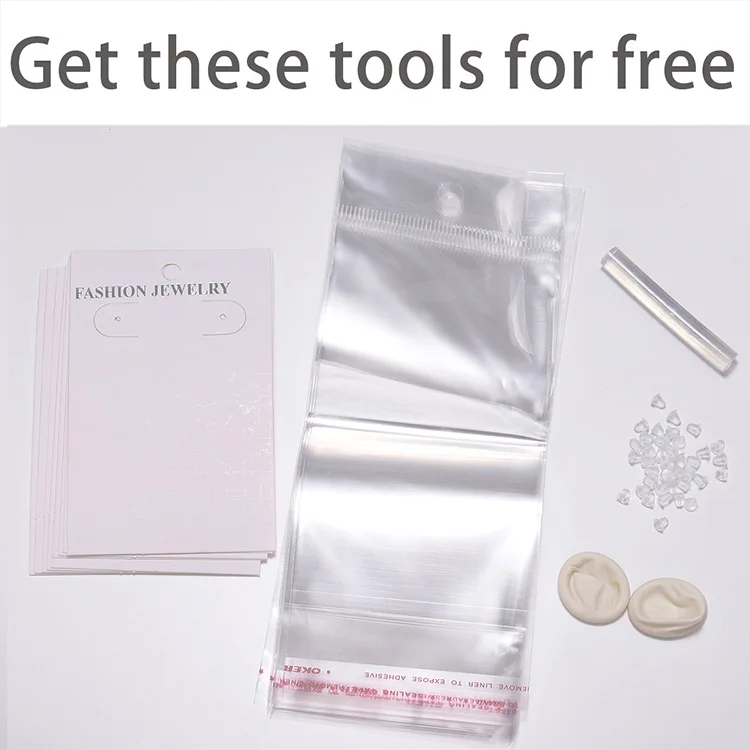 

Pink Cartoon Style Earrings DIY Jewelry Package Magic Cane Heart Shaped Cute Imitation Pearl For Jewelry Makings Accessories