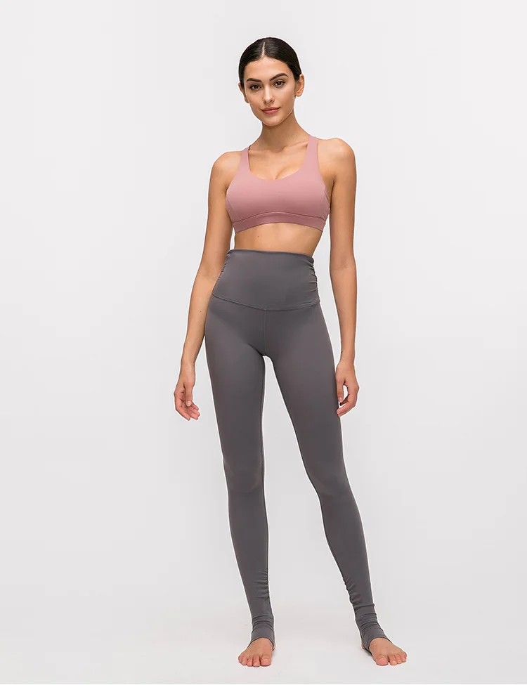 Бесшовный Gymwear спортивный бюстгальтер с мягкой спинкой для йоги, укороченный топ, профессиональная тренировка, бегущий бюстгалтер, ударопрочный