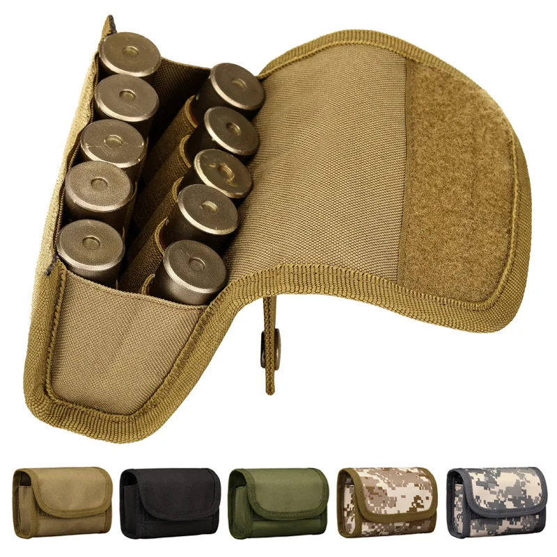 

Hunting Tactical Multi-functional Tactical Bullet Pack 10-hole Mini Bullet Case Ammunition Bag Tactical Pouch ar 15