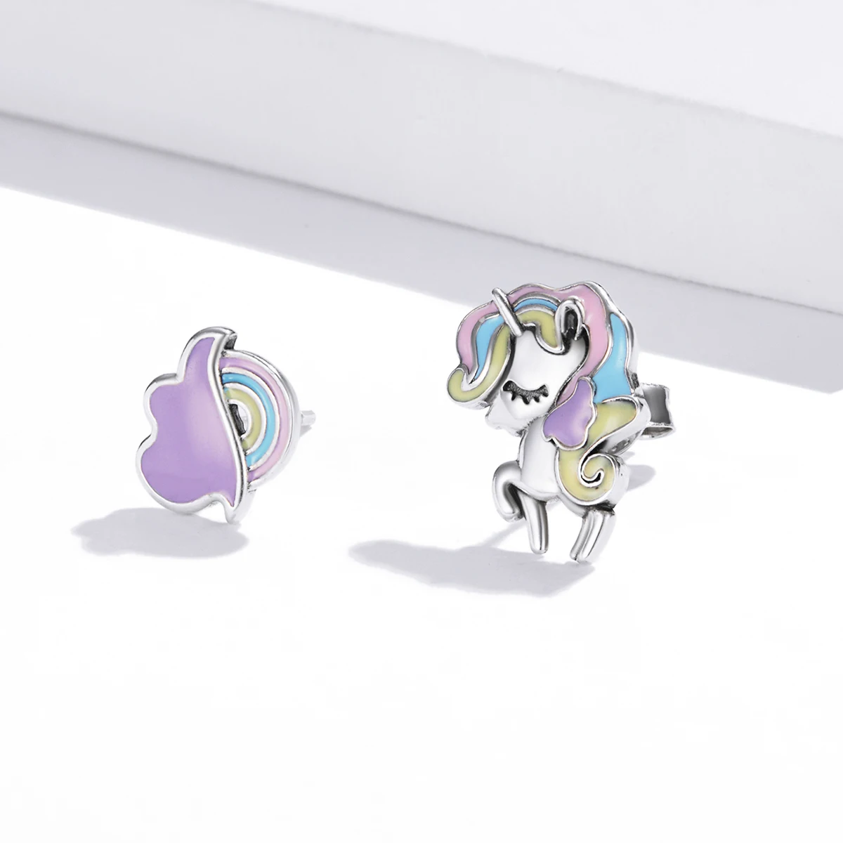 

La Menars Robot Unicorn Attack Earrings For Women 2021 Original European Style Genuine 925 Sterling Silver Jewelry With CZ