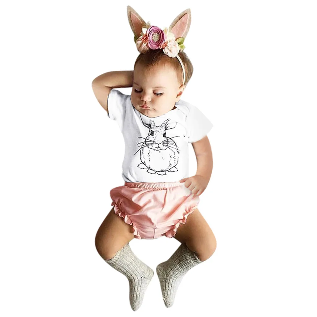 Одежда для маленьких девочек футболка с длинными рукавами топ + джинсовые штаны 1