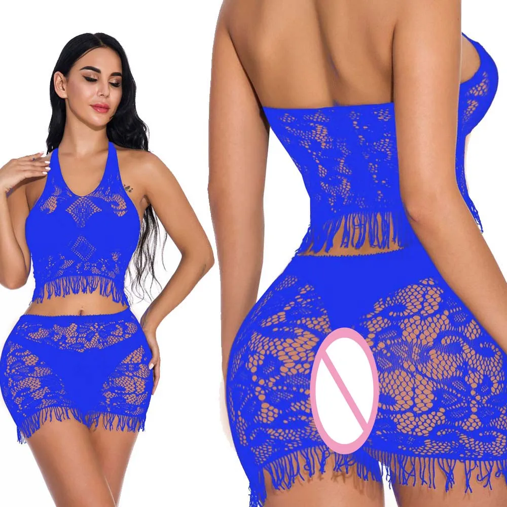 Кроп топ с V образным вырезом и открытой спиной кисточками|Комплекты нижнего