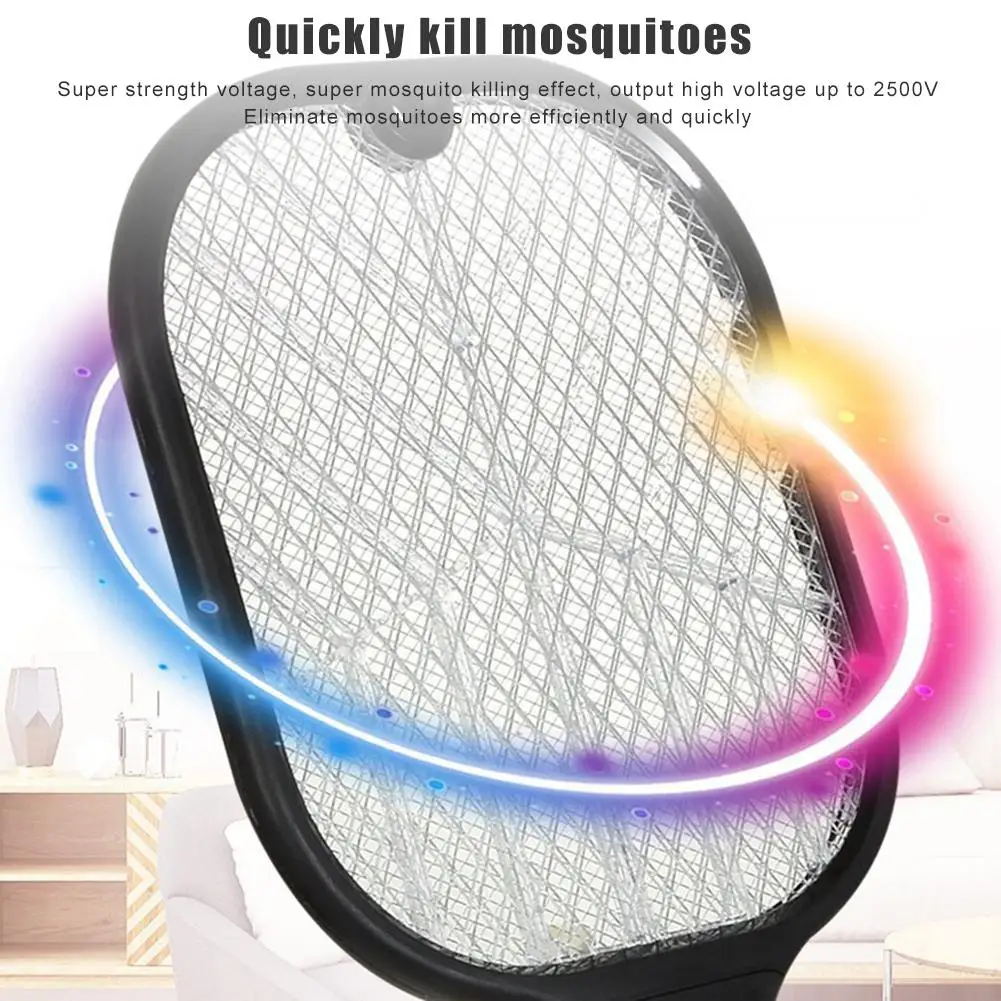 

Electric Mosquito Zapper USB Rechargeable Fly Racket Handheld Mosquito Insect Swatter Household Pest Killer For Indoor And Outdo