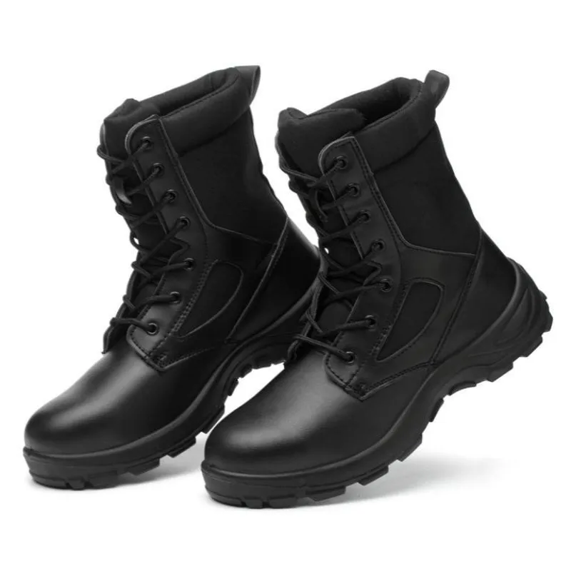 

Зимние защитные рабочие ботинки, мужская модель, наружная непробиваемая защитная обувь со стальным носком, армейские военные ботинки с мех...
