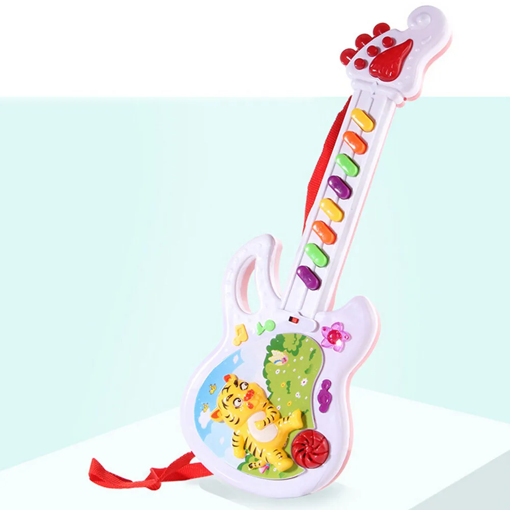 Toys For Children Electric Guitar Toy Musical Play Kid Boy Girl Toddler Learning Electron Kids Baby Juguetes | Игрушки и хобби