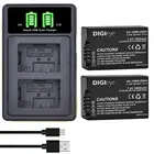 DMW-BMB9 BMB9E BMB9PP аккумулятор + двойное зарядное устройство со светодиодной подсветкой для Panasonic Lumix DC-FZ80 FZ40K FZ45K FZ47K Z48K FZ60 FZ70 FZ100 FZ150