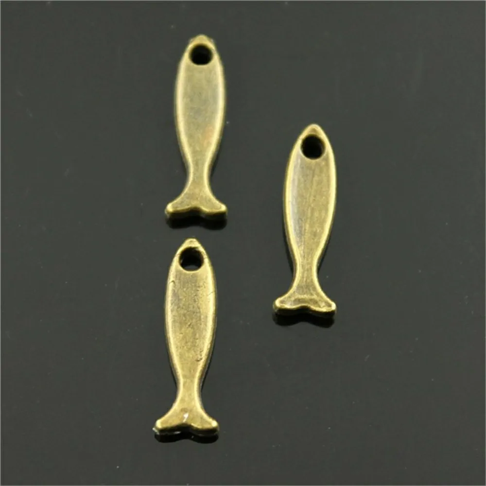 40 шт очаровательные рыбки винтажные маленькие подвески Подвески для