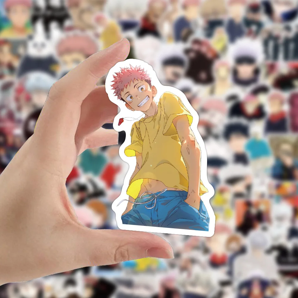 1050100pcs anime jujutsu kaisen stickers laptop guitar luggage fridge phone waterproof graffiti sticker decal kid classic toys free global shipping