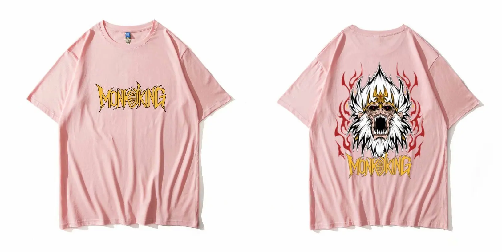 

2021 New Popular Brand short sleeve men Cartoons tee Summer hip hop T-shirt Chinese style lovers Print Oversized tshirt