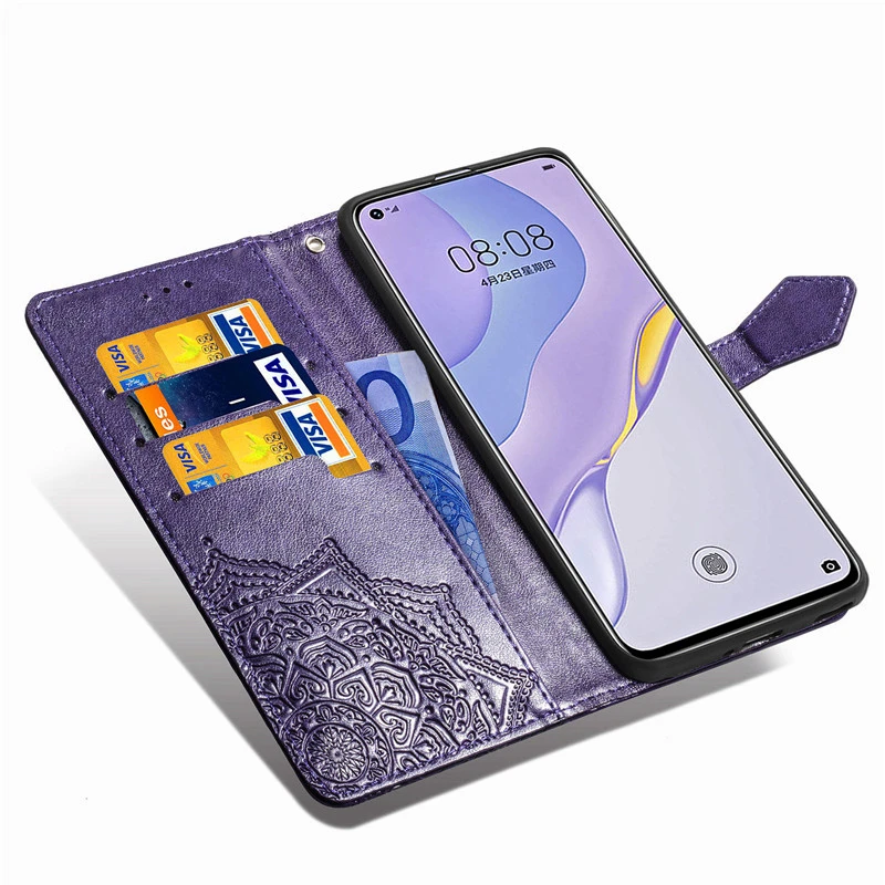 wallet case for huawei nova 7 5g case floral filp pu leather cover for huawei nova 7 pro 5g case for huawei nova 7 se cover book free global shipping