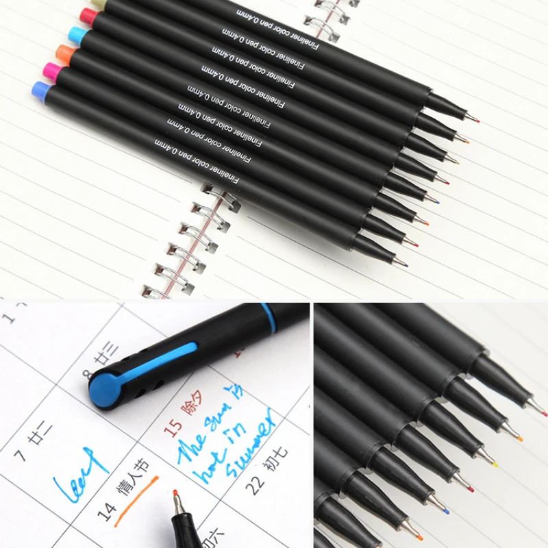 Very Fine 0.4 Color Stroke Hook Line Pen