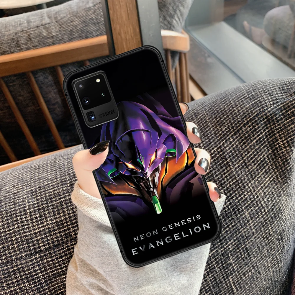 

Genesis Evangelion EVA Anime Phone Case Cover Hull For Samsung Galaxy S 7 8 9 10 e 20 FE edge uitra plus Note 9 10 20 black