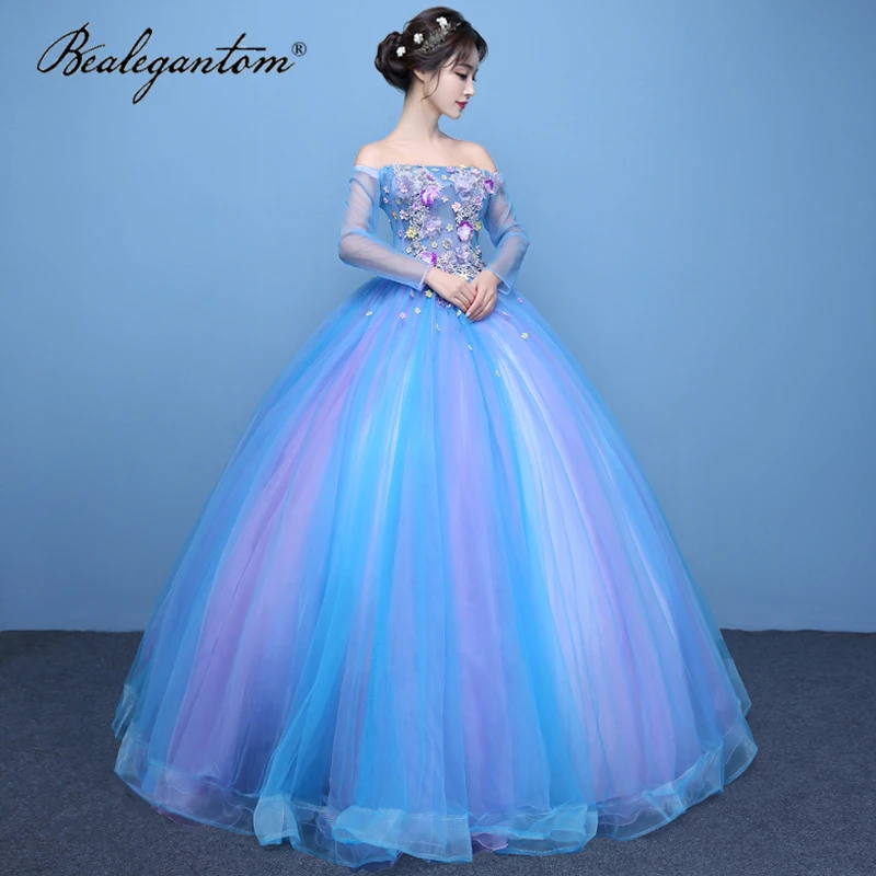 Женское бальное платье с длинным рукавом на возраст 15 лет |