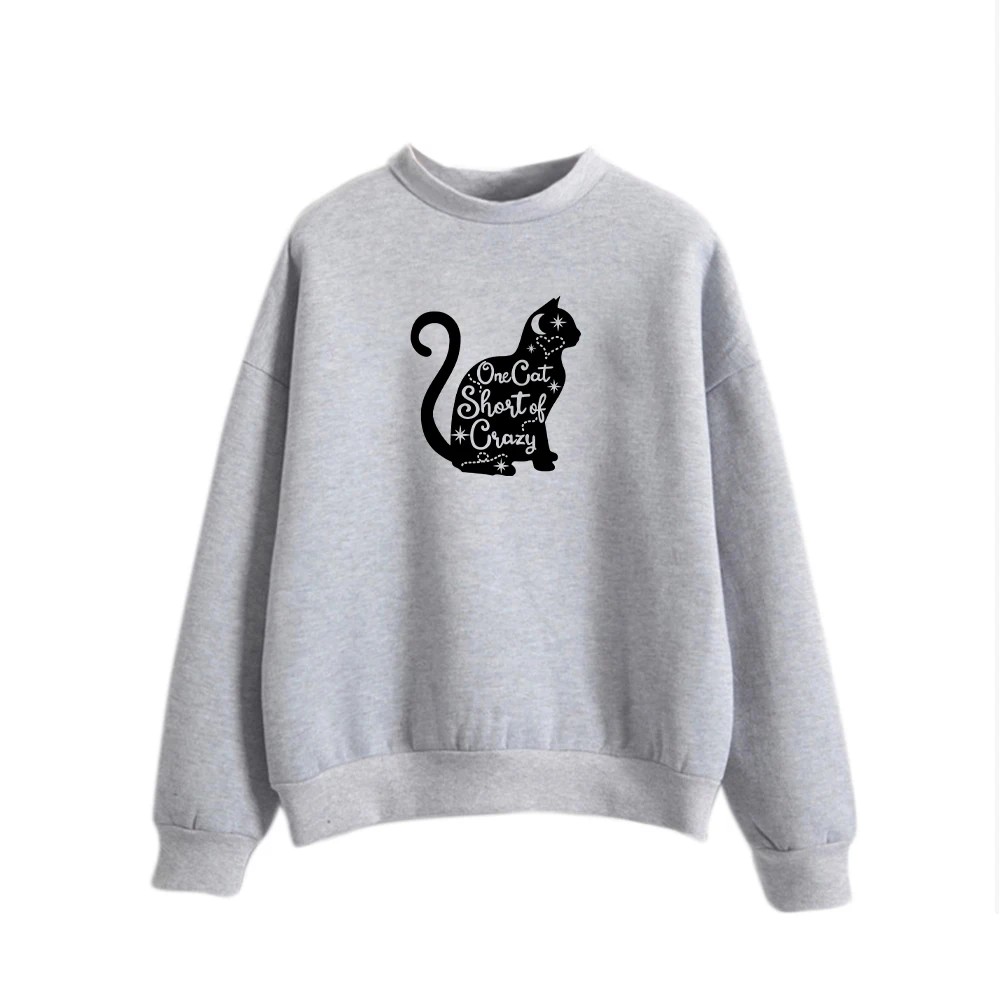 

Lovely Cat Female O-neck Sweatshirt Women Long Sleeve Hoodies Sweatshirt Not today Print Sweatshirt Autumn Casual sweatshirtLove