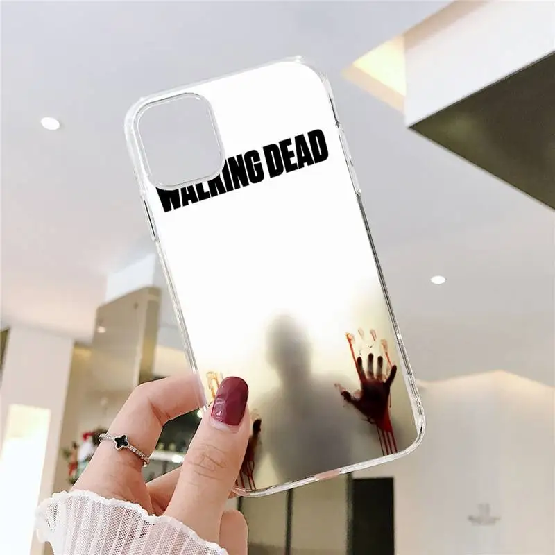 

The walking dead Phone Case Transparent soft For iphone 5 5s 5c se 6 6s 7 8 11 12 plus mini x xs xr pro max