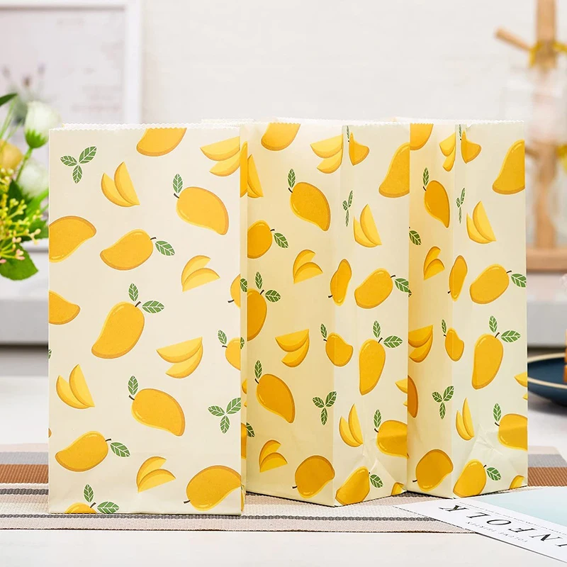 

5/10pcs Friut Paper Bag For Packaging Kid Birthday Party Decoration Candy Craft Paper Bags Fashion Kraft Paper Bags