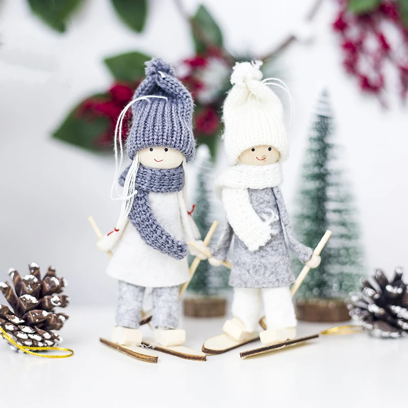 1 шт./лот рождественские мини кукольный декоративные украшения шерстяная Кукла