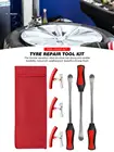 Набор инструментов для ремонта шин из хромованадиевой стали, с ключиками для железа 11 дюймов и 3 протекторами обода