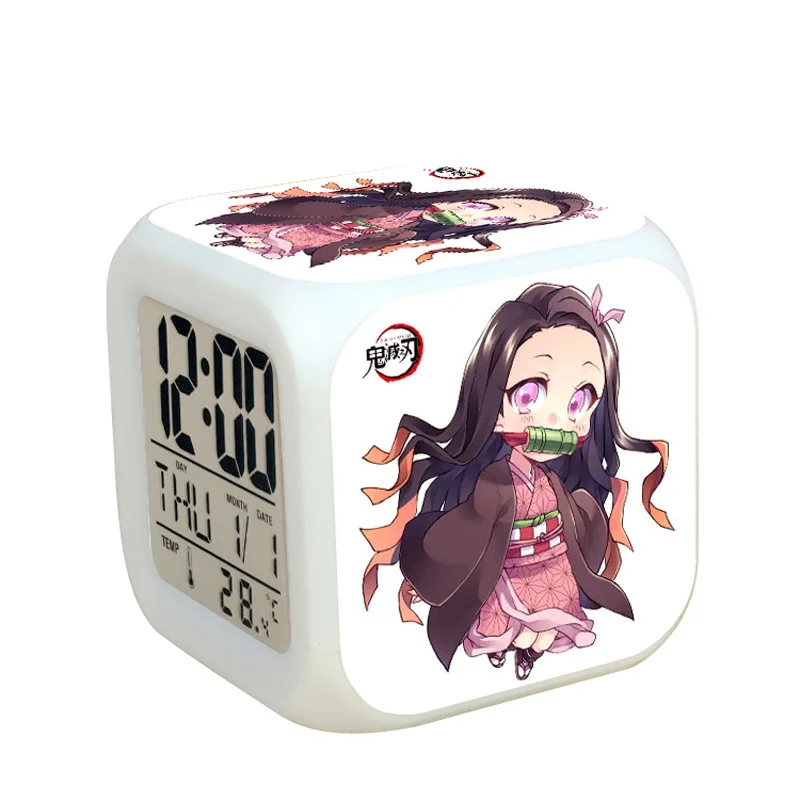 

Popular Anime Demon Slayer Clock Kimetsu No Yaiba Hashibira Inosuke Zenitsu Agatsuma Kamado Tanjirou Nezuko Clock for Dawdler
