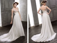 free shipping 2020 new style hot sale sexy deep white ivory brides wedding dress lace appliques bridal dresses vestido de noiva