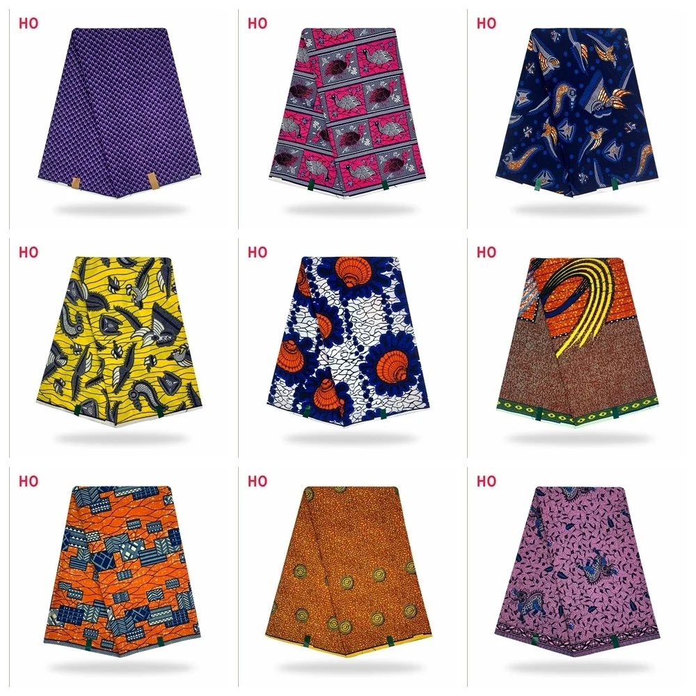 

Настоящая восковая Анкара, принты Kente, ткань для шитья, Африканское платье, ткань для пэчворка, рукоделие, Loincloth, 100% хлопок, материал высшего к...