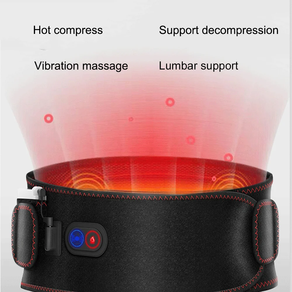 Электрический нагревающий пояс для талии расслабляющий массажный поясной