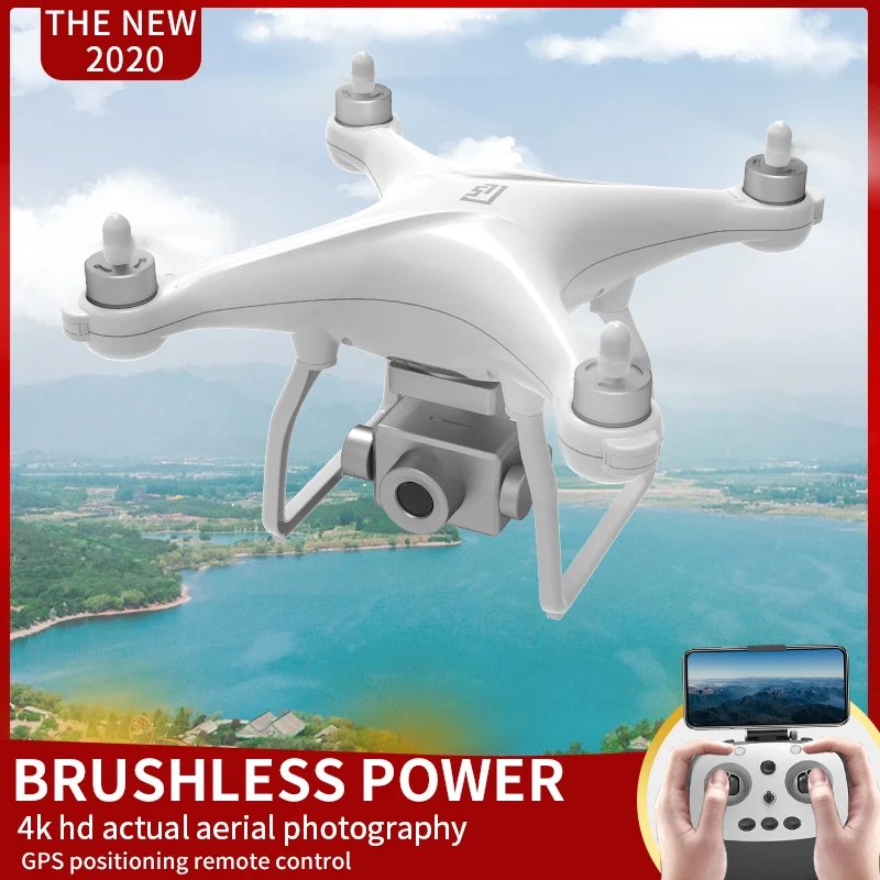 XKJ Новый L5 GPS Drone Wi-Fi 4K HD камера профессиональные беспилотники три оси