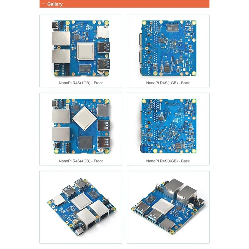 

for Nanopi R4S Mini Router with Dual-Gbps Based in RK3399 Soc for IOT