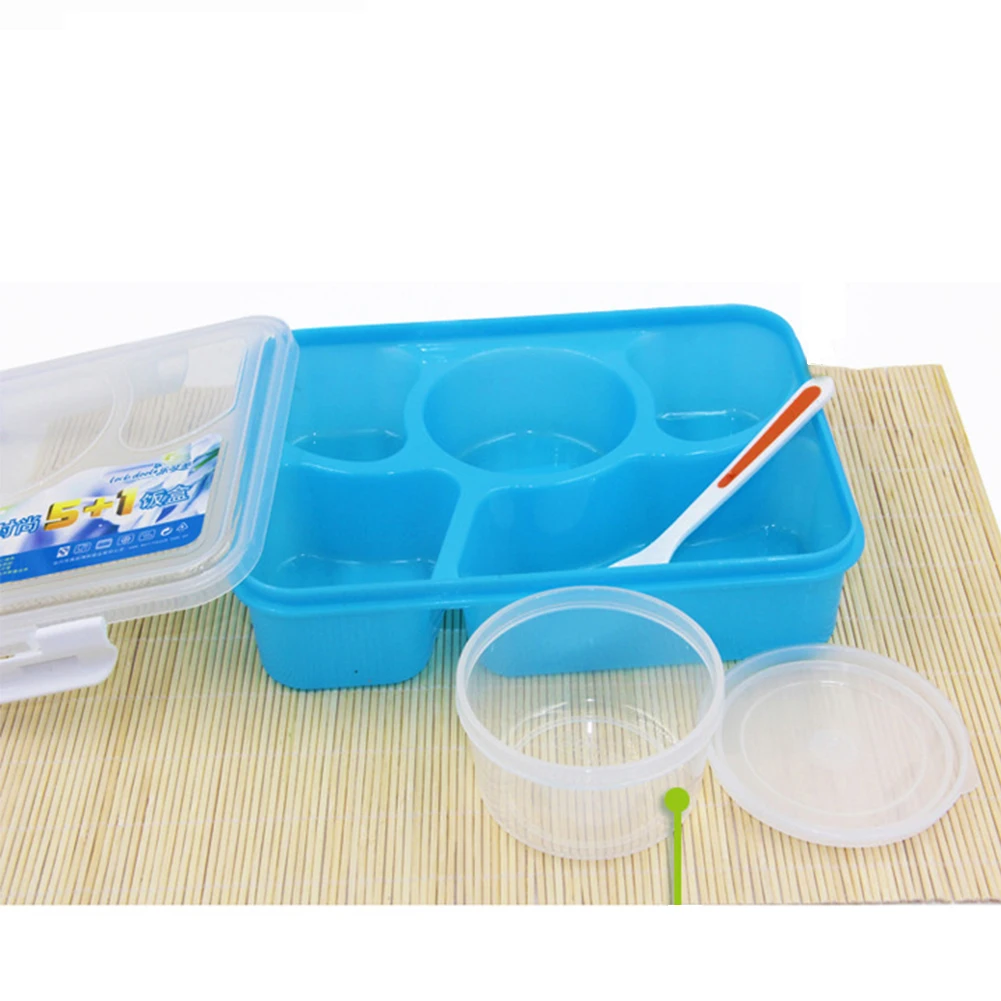 Коробка Hinmay Bento пластиковая коробка для ланча с 5 отделениями безопасная