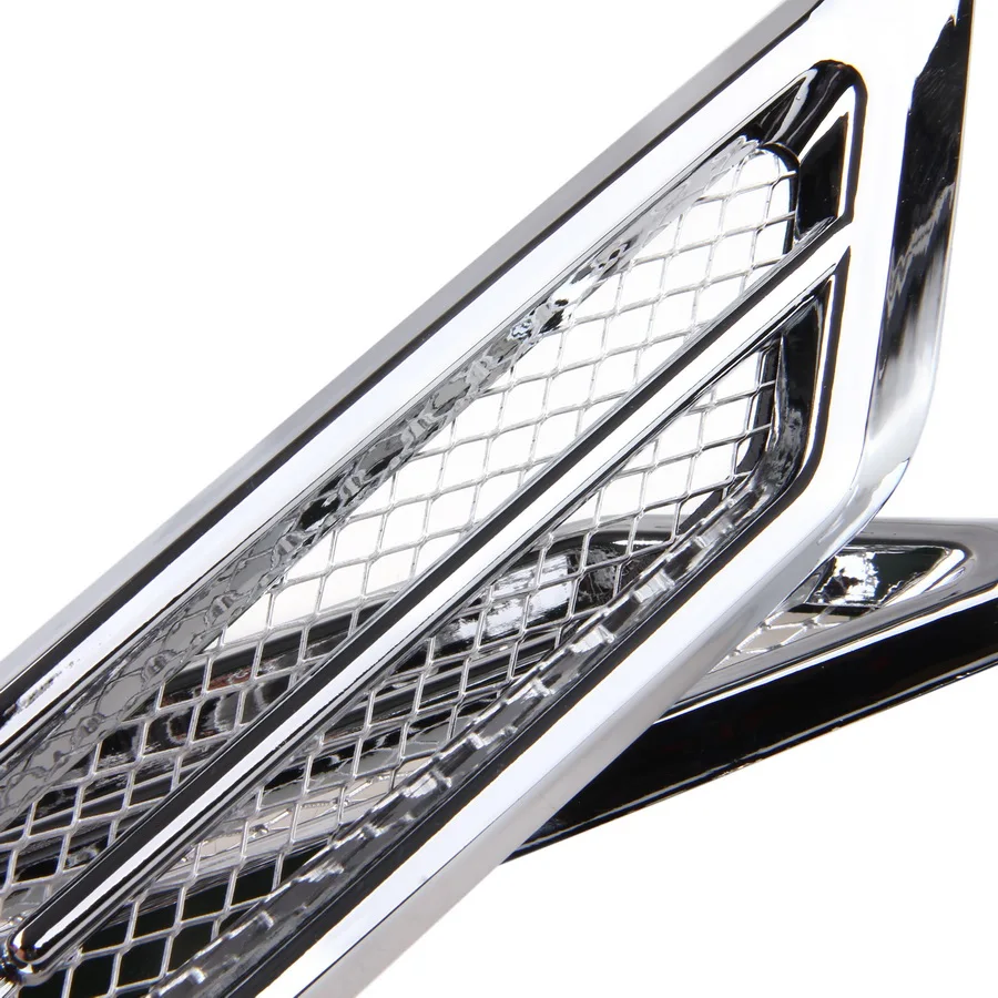 Posbay Универсальный 3D воздушный поток вентиляция черный/серебряный крыло наклейки