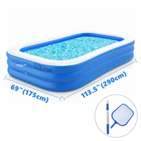 2 9m large swimming pool children adult inflatable pool family 3 layer bathtub baby kid home outdoor garden swim pool for summer