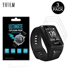 Противоударная мягкая прозрачная Защитная пленка Ultra HD для часов Tomtom Runner 3 Series, 3 упаковки