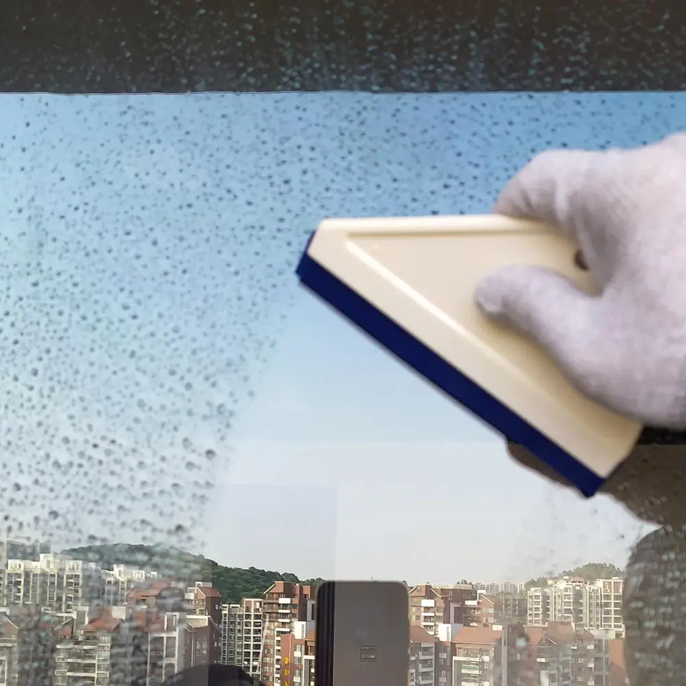 CNGZSY 15 см длинная ручка скребок треугольной формы для воды силиконовая щетка