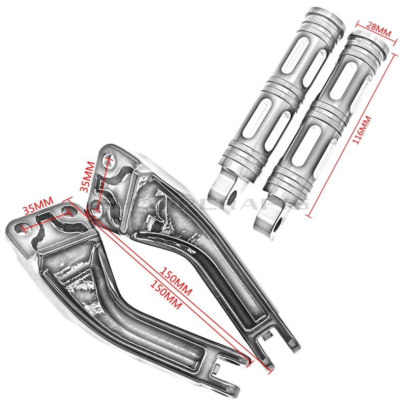 Пассажирские подножки, крепежные кронштейны для Harley Dyna Glide EFI FXDF FXDL FXDB FXDC FXD FLD FXDWG