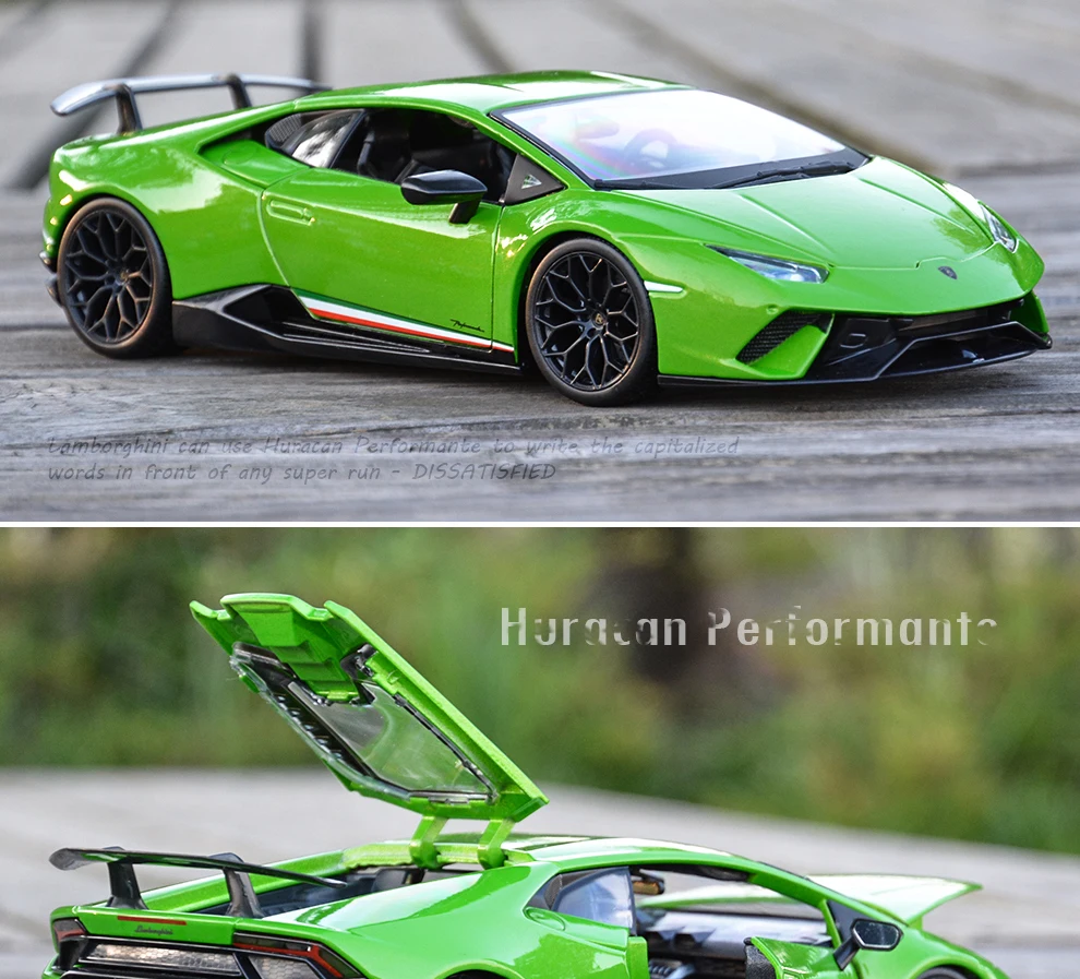 Maisto 1:18 ураган Performmante LP610-4 зеленый спортивный автомобиль статическая литая модель сплава Модель автомобиля