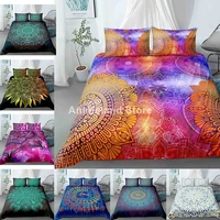 2021 mandala pattern 3d print bedding set romantic fashion child bedroom bed duvet cover sets bedclothes queen king single size