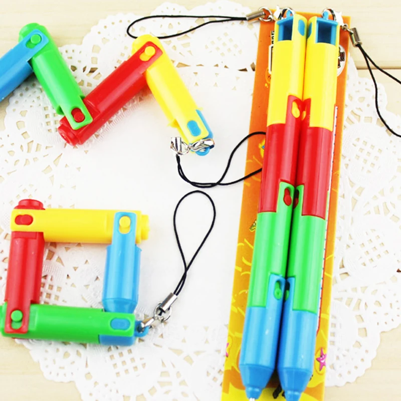 2 шт. милые Мультяшные складные шариковые ручки красочные для детей кавайные