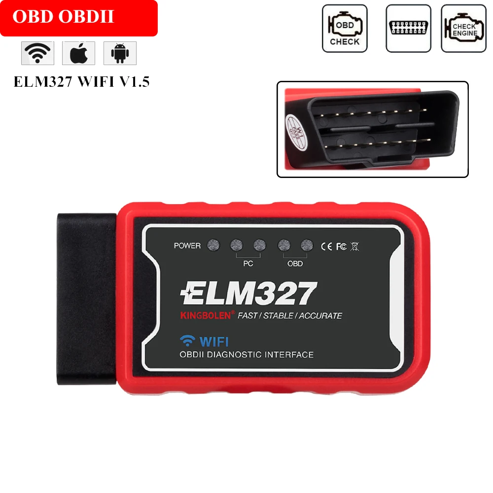 ELM327 OBDII считыватель кодов интерфейса WIFI V1.5 ELM 327 для BMW E90 E91 E92 E93 M3 E60 F12
