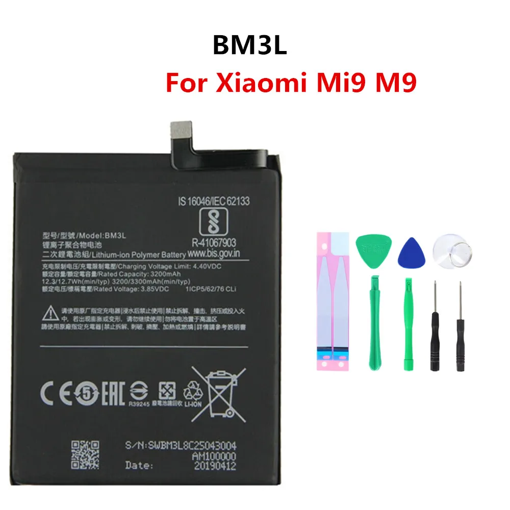 

100% Оригинальный BM3B BM3J BM3L BM3K BM3E Аккумулятор для Xiaomi Mi 8 9 Mi9 M9 Mix 2 3 Mix2 2S M8 Mi8 Lite Сменный аккумулятор для телефона