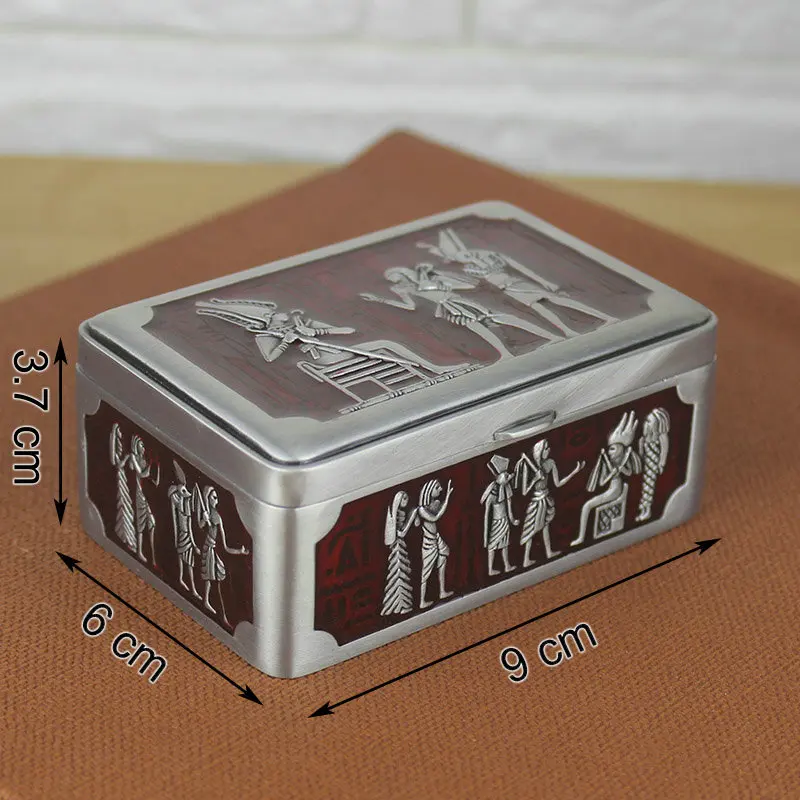 

Creative European style, new style, Egyptian cultural jewelry box, high-end exquisite metal storage box, household jewelry box
