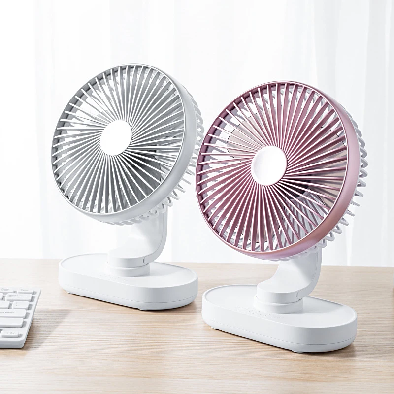 

Mini Desktop Fan Shake Head Usb Small ventilador Rechargeable Home Office Air Conditioner Mute Desk Air Cooler For Office Room