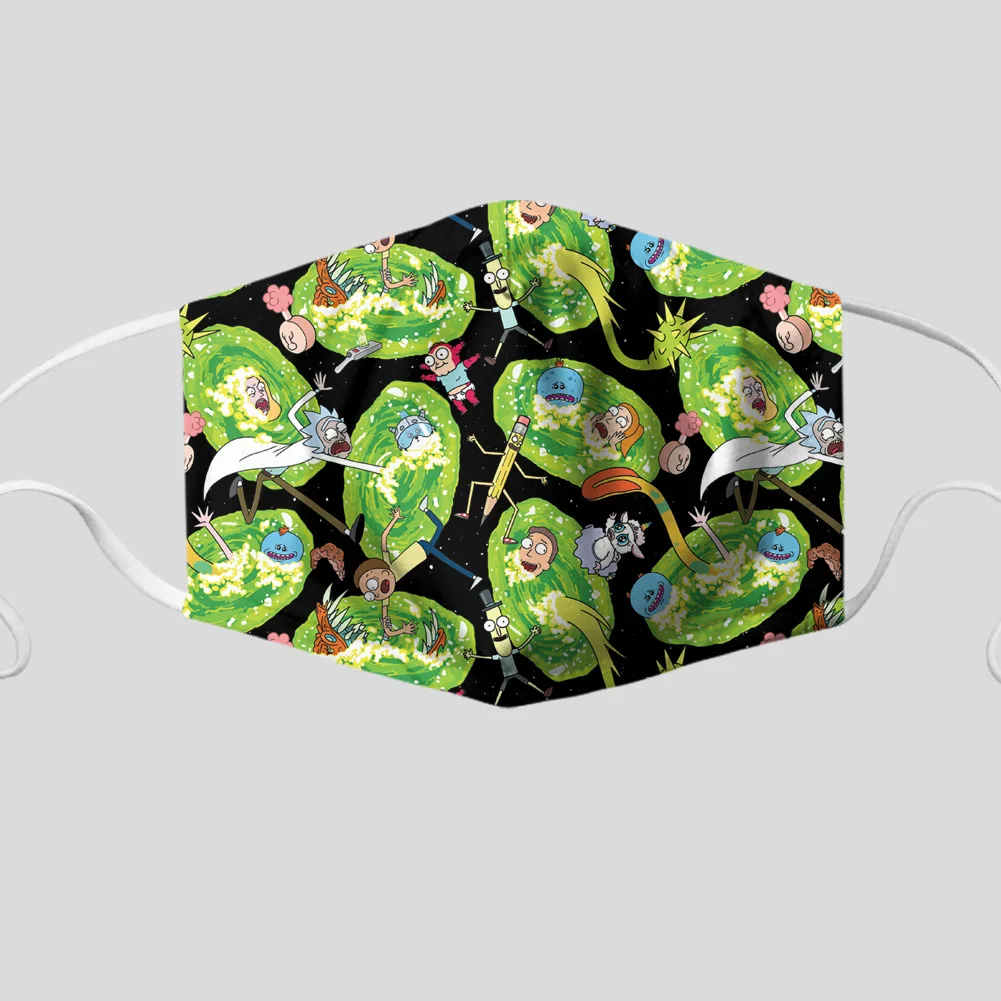 Рик и Морти Рождество маски 3D модные платья для детей взрослых чехлы рот косплей