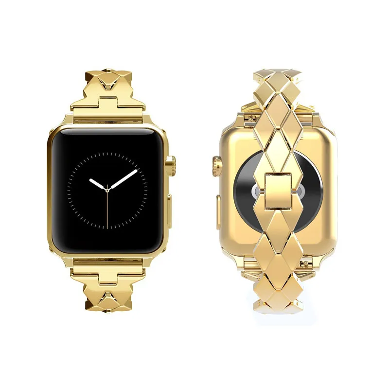 Ремешок из нержавеющей стали для Apple Watch band 42 мм/38 мм iwatch 4/3 band 44 мм 38 мм металлический браслет ремень ремешок для часов аксессуары для часов